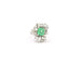 Bague Anello oro bianco con diamanti e smeraldo 1,81 Ct 58 Facettes