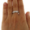 Bague 59 Bague en or blanc avec diamants de 0,99 ct 58 Facettes G3754