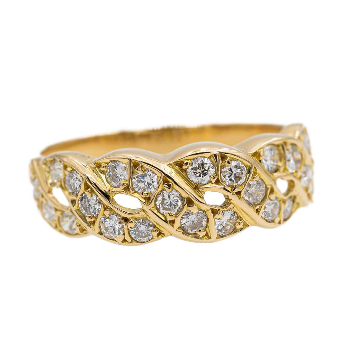 Bague 50 Bague Bandeau Or jaune Diamant 58 Facettes 2866504CN