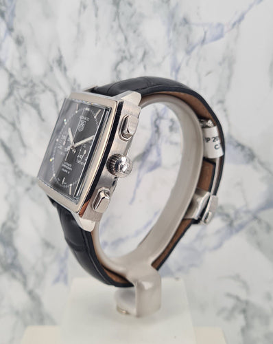 Montre TAG HEUER - Montre Monaco Chronograph Saphir 58 Facettes CAW2110