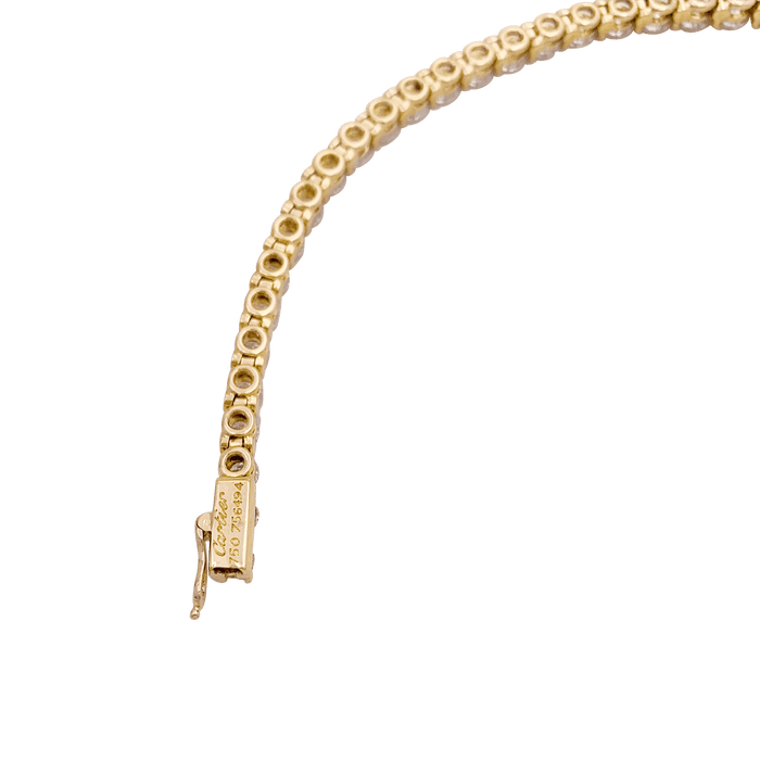 Bracelet Ligne tennis Cartier or jaune, diamants. 58 Facettes 34225