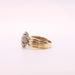 Ring 53 Yellow Gold Diamond Flower Ring 58 Facettes