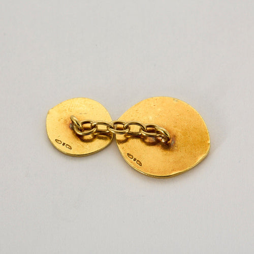 Boutons de manchette Boutons de manchettes or jaune 58 Facettes HOU5339