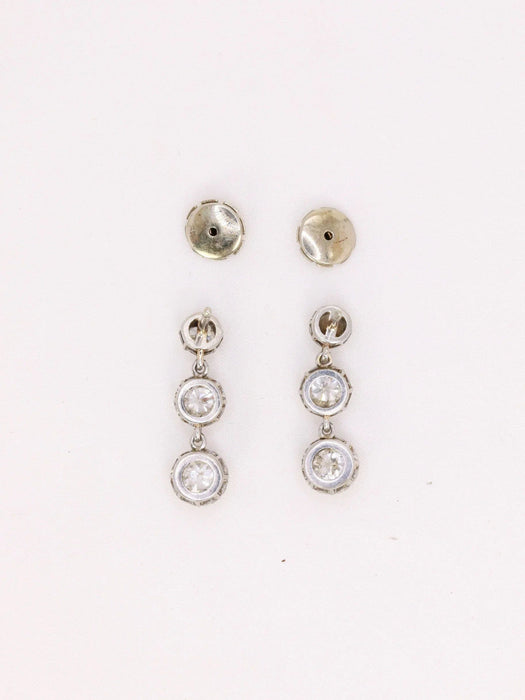 Boucles d'oreilles Boucles d’oreilles pendantes diamants 58 Facettes 1034.6