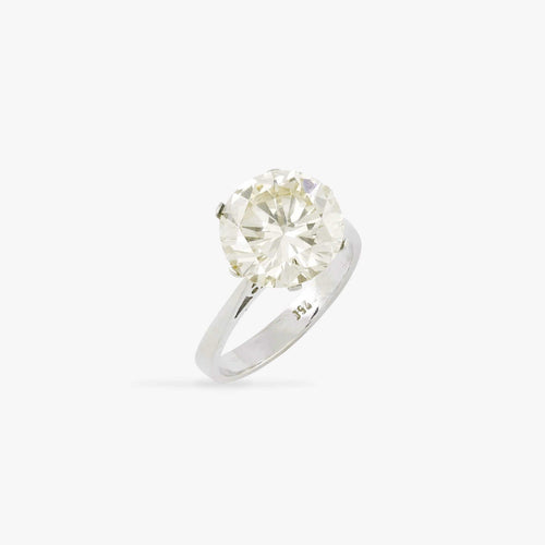 Bague Bague solitaire en or blanc avec diamant 58 Facettes 22747