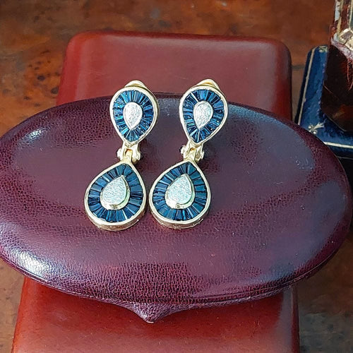 Boucles d'oreilles Boucles d'oreilles saphirs 58 Facettes 206