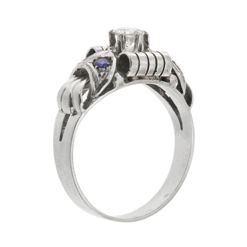 Bague Bague avec saphirs et diamants 58 Facettes 30533