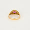 Bague 66 Bague or jaune, rubis et diamants 58 Facettes SOI3189