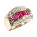 Bague 55 Bague vintage en or, rubis et diamants années 1950 58 Facettes 24247-0015