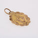 Pendentif Médaille ancienne or rose  polylobée ciselée Vierge miraculeuse 58 Facettes CVP118