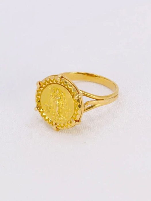 Bague Bague signe du zodiaque Vierge or jaune 58 Facettes 1074.3