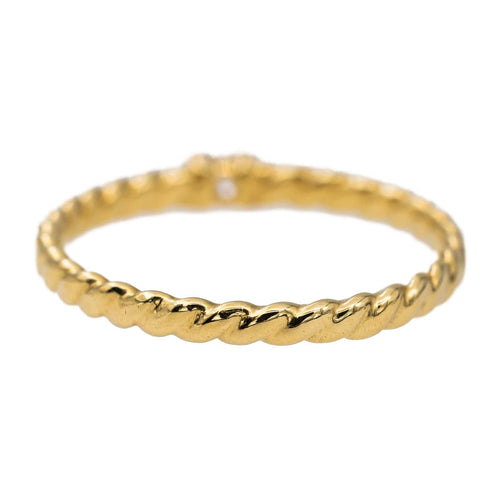 Bague 54.5 Bague Solitaire Or jaune Diamant 58 Facettes 2899070CN