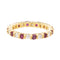 Bague 51 Bague Alliance américaine Or jaune Diamant, Rubis 58 Facettes 2999661CN