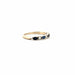 Bague 53 Alliance Demi-Tour Or Blanc 18 k Diamants & Saphirs 58 Facettes 21-GS32177-02