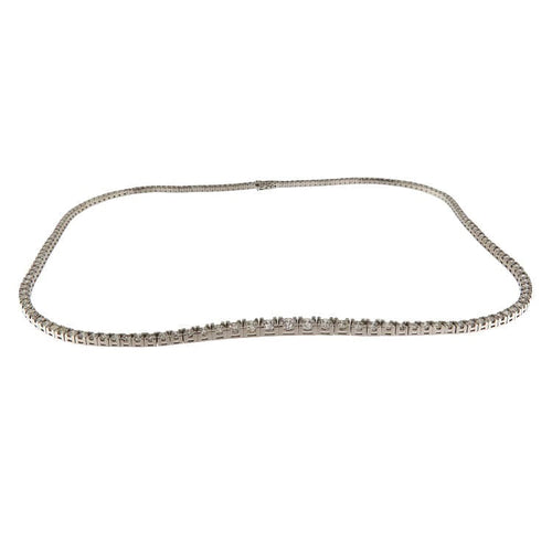 Collier Collier tennis en or blanc avec diamants de 11,83 ct 58 Facettes G3801