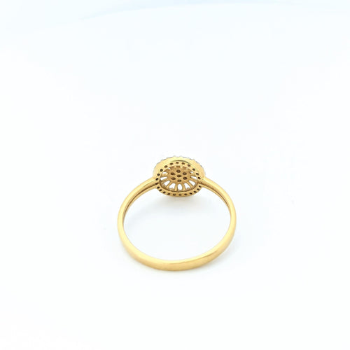 Bague 48 Bague or jaune et diamants 58 Facettes 30093