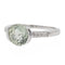 Bague Or blanc Prasiolite, Diamant