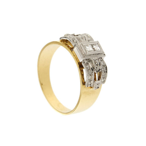 Bague Bague deux ors et diamants 58 Facettes 30163