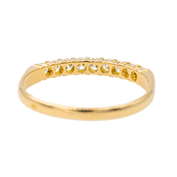 Bague Demi alliance Or jaune Diamant