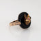 Bague 51 Bague Loup Art Déco Vintage Or Jaune, Onyx 58 Facettes G14109