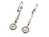 Boucles d'oreilles Dormeuses or blanc diamants 58 Facettes A10229