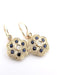 Boucles d'oreilles Boucles d'oreilles en or jaune avec saphirs et diamants 58 Facettes