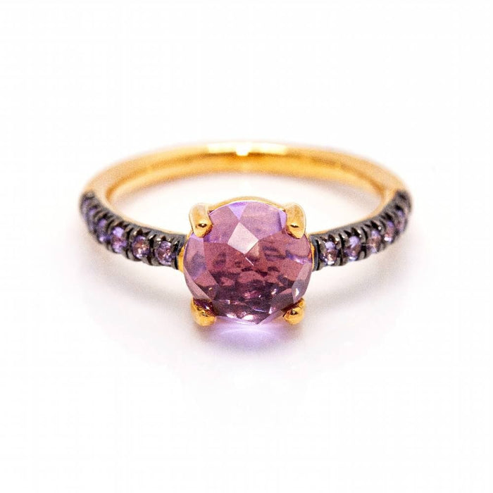 Bague 53 Bague en or rose, saphirs et améthyste 58 Facettes D363773UZ