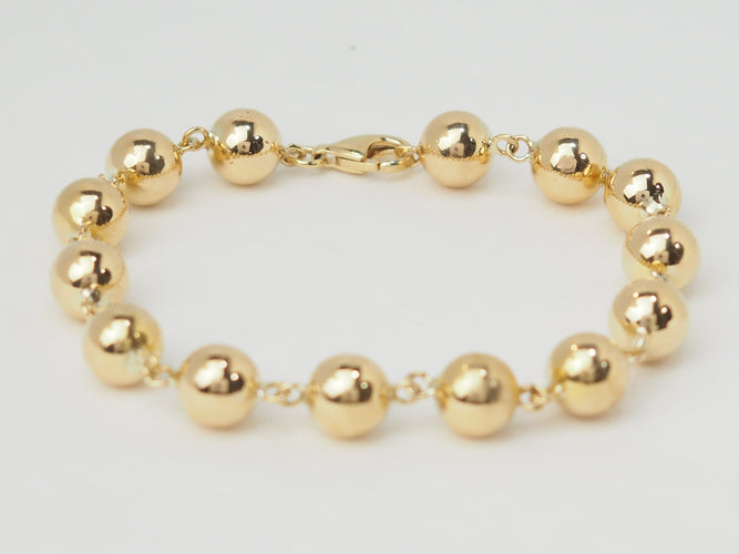 Bracelet Bracelet Marseillais Boules en or jaune 58 Facettes 33312