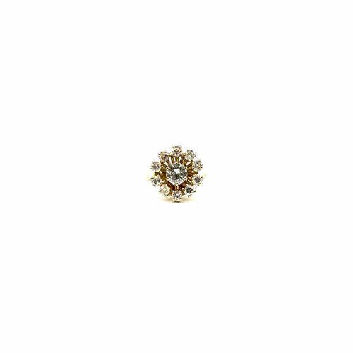 Bague 55 Bague or jaune et diamants 58 Facettes Z15B51780