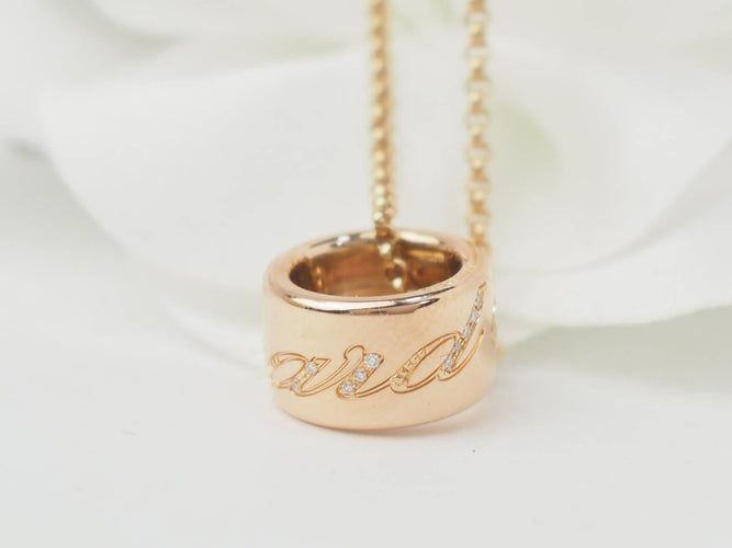 Collier Collier Chopard en or rose et diamants 58 Facettes 33203