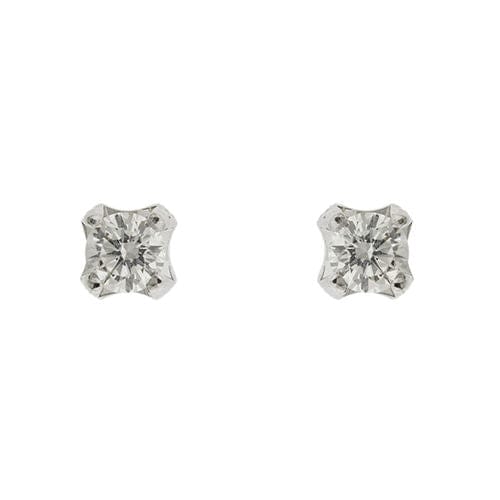 Boucles d'oreilles Boucles d'oreilles or blanc diamants 58 Facettes 36134