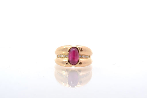 Ring 56 Vintage ruby ​​and diamond ring 58 Facettes 25743