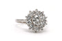 Bague 50 Bague contemporaine sertie de diamants taille brillant 1.35 ct en or blanc 18 carats 58 Facettes 23066