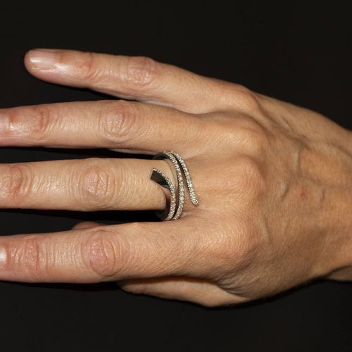 Bague 55.5 DAMIANI - Ring in bicolor gold and diamonds 58 Facettes D360530FJ