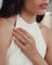 Bague 50 Bague Marguerite saphir de Ceylan 4,50 cts et diamants 58 Facettes