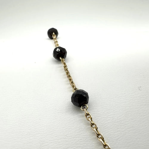 Collier Collier or jaune et grenats 58 Facettes Z15B51717