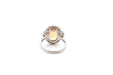 Bague 53 Bague platine, topaze et diamants 58 Facettes 26067-25649d