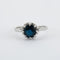 Bague 51 Bague Saphir Or Blanc Platine 58 Facettes