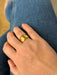 Ring 52 Domed band ring in yellow gold 58 Facettes REF24020-184