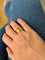 Bague 52 Bague bandeau bombée en or jaune 58 Facettes REF24020-184