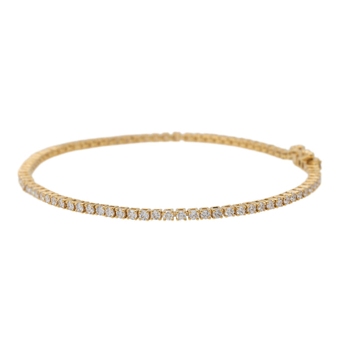 Bracelet Ligne Or jaune Diamant