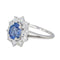 Bague 57 Bague  Pompadour Or blanc Saphir, Diamant 58 Facettes 4354722CN
