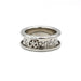 Bague 47 DIOR  - Bague or blanc porte bonheur diamant 58 Facettes 140232R