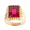 Bague 63 Bague pour homme avec rubis 58 Facettes 34390