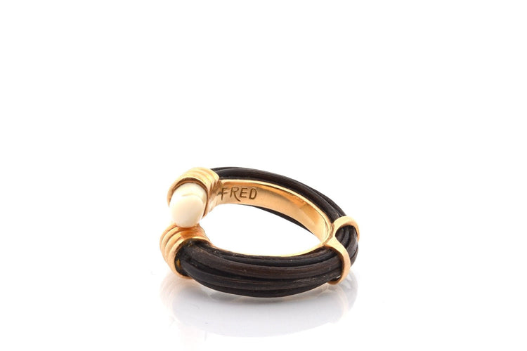 Bague 47.5 Bague signée Fred en or 18k 58 Facettes 27381