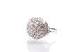 Bague Bague boule Or blanc Diamants 58 Facettes 25243