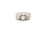 Bague Contemporaine en or blanc sertie de diamants