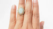 Bague 48 Bague ancienne en or jaune et cabochon d'opale 58 Facettes 32676
