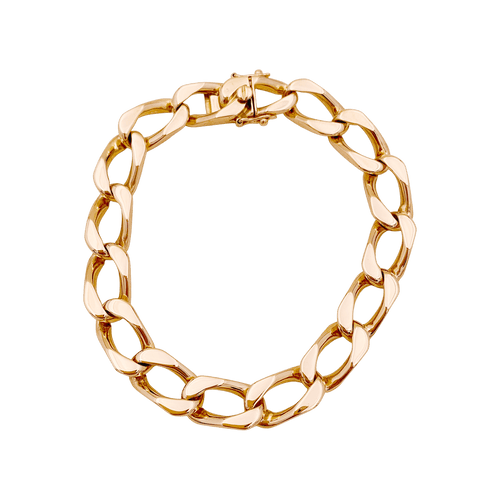 Bracelet Bracelet gourmette or rose. 58 Facettes 34800