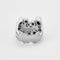 Bague 51 Bague moderniste en or gris et saphir 58 Facettes